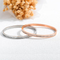 Fashion Diamond 18K Rose Gold Bracelet Jewelry,Fashionable Jewelry  Diamonds Stainless Steel Bangles Bracelet Women